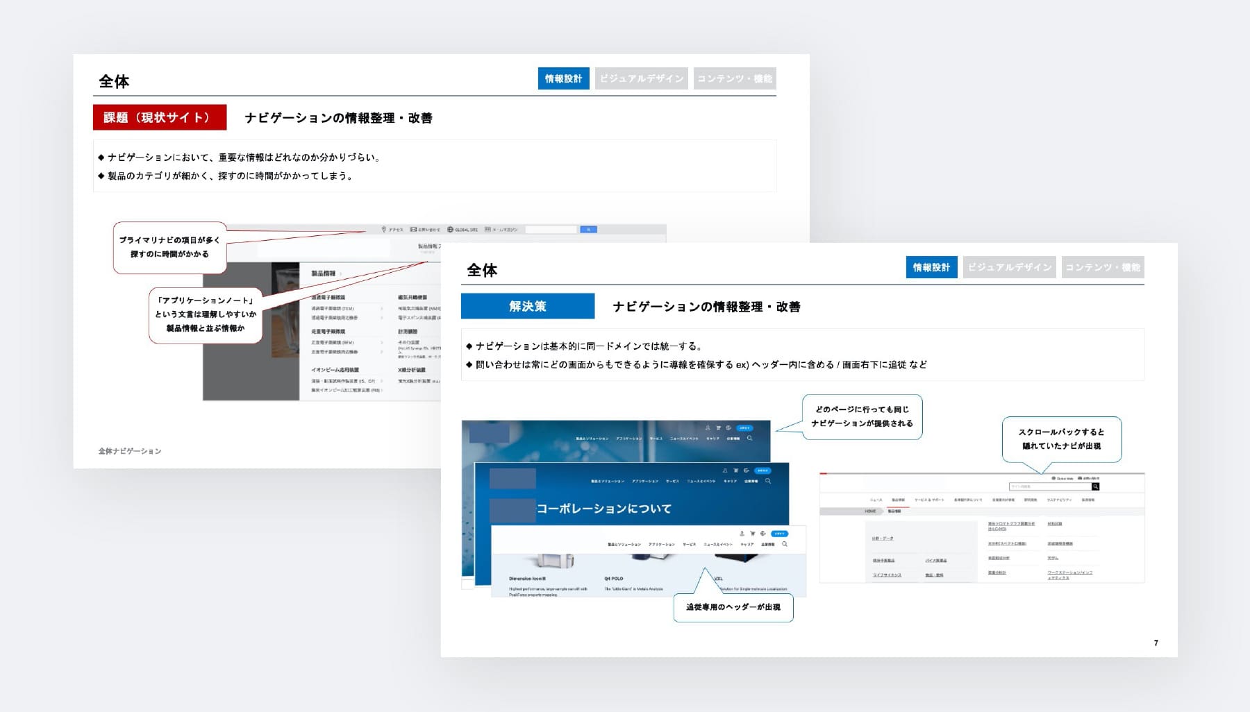 専門家によるサイト分析の成果物イメージ