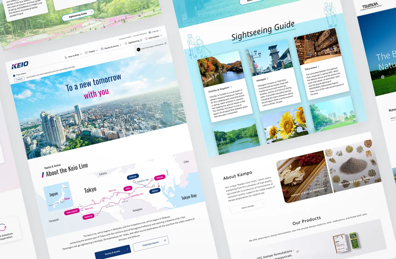 多言語サイト・グローバルサイトの構築実績
